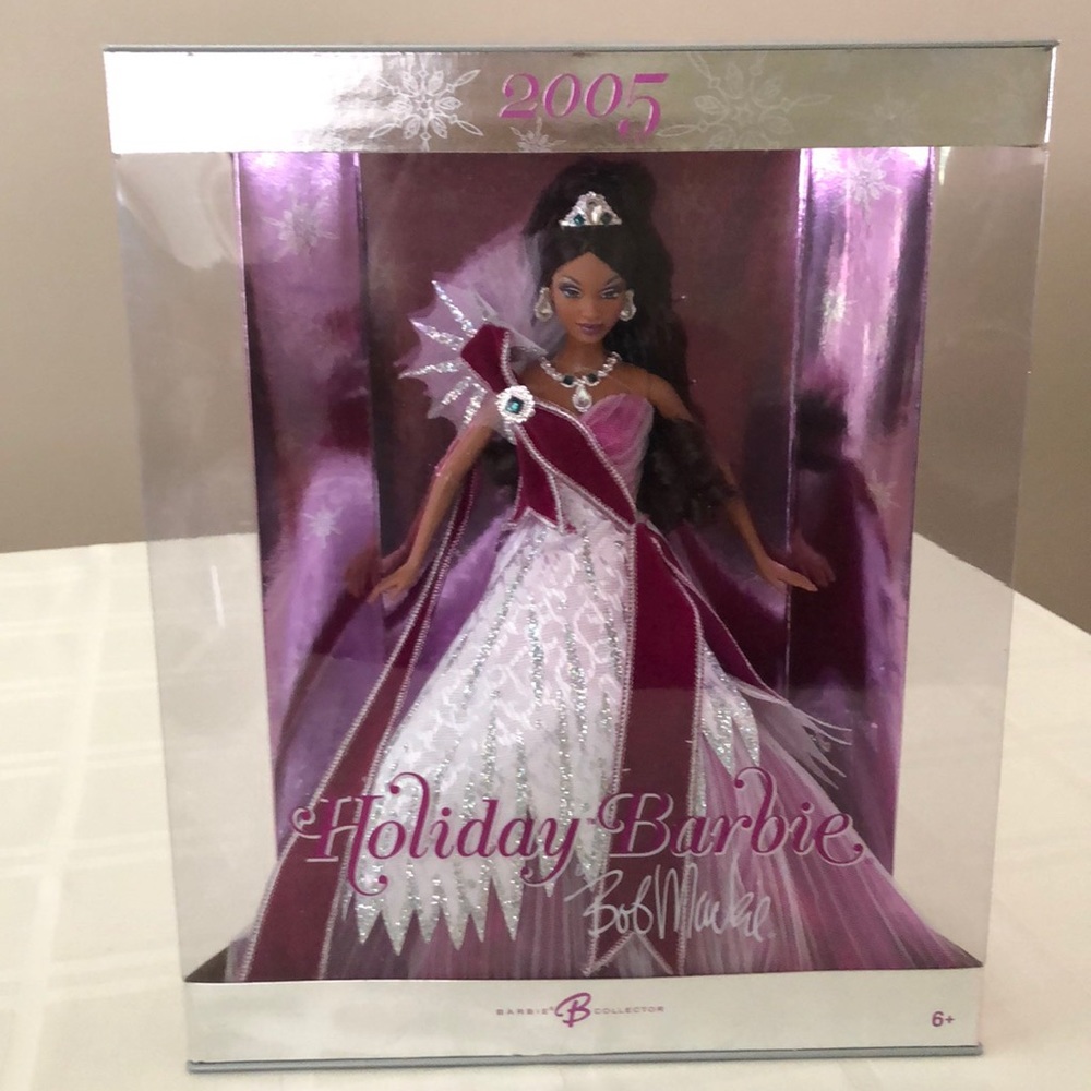 2005 Holiday Barbie African American by Bob Mackie